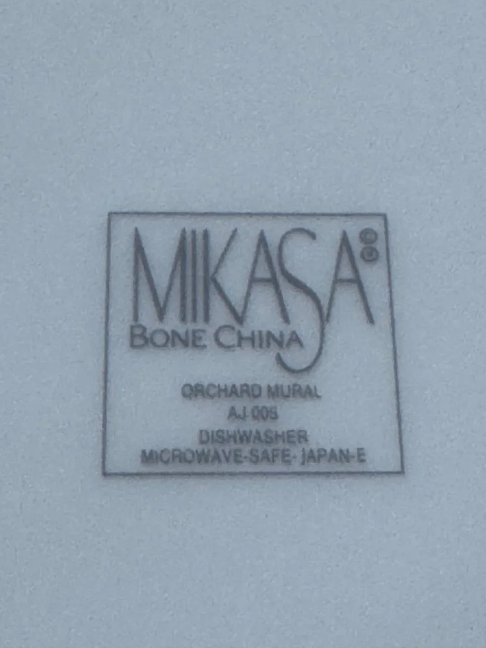 Mikasa Bone China Orchard Mural 6.5